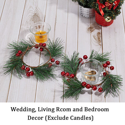 2Pcs Glass Candle Cups AJEW-GF0007-25-1