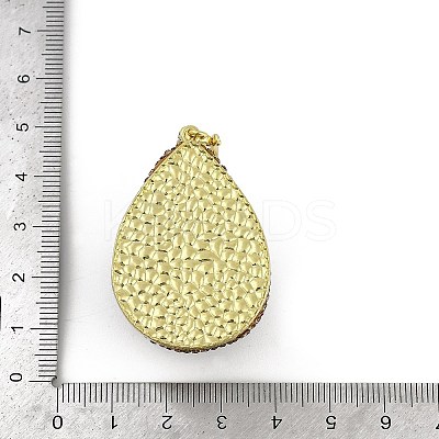 Raw Natural Tektite & Synthetic Blue Goldstone Big Pendants KK-P282-04G-1