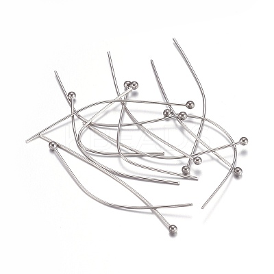 Non-Tarnish 304 Stainless Steel Ball Head Pins LS-S-STAS-O105-04-0.6x40-1