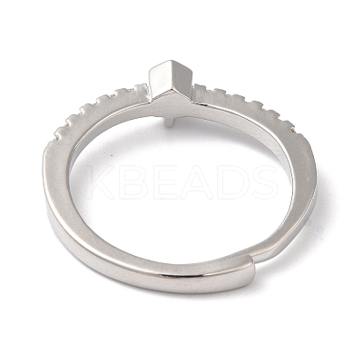 Rack Plating Brass Clear Cubic Zirconia Constellation Adjustable Rings for Women RJEW-S407-08P-05-1