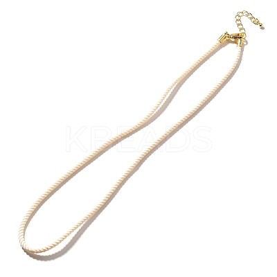 Nylon Milan Cord Necklace Making MAK-M028-01G-23-1