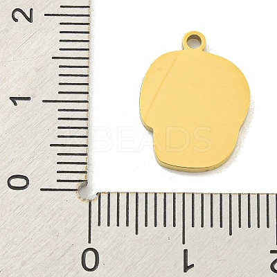 Halloween Theme Ion Plating(IP) 304 Stainless Steel Enamel Pendants STAS-M011-04G-1