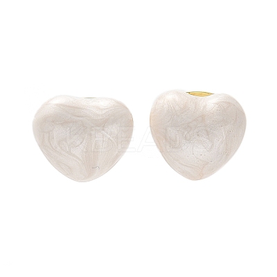 Brass Stud Earrings EJEW-F359-06G-01-1