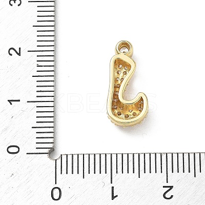 Brass Micro Pave Cubic Zirconia Pendants KK-A300-02G-J-1