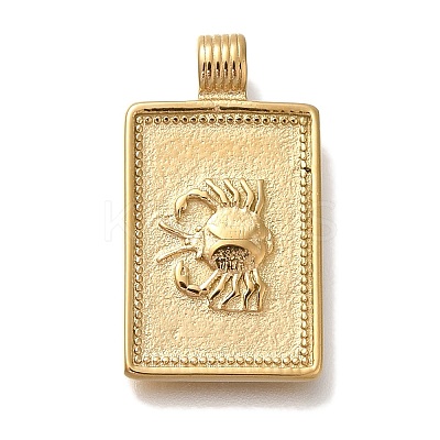 PVD Vacuum Plating 304 Stainless Steel Pendants STAS-S148-31D-G-1