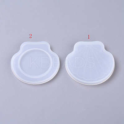 DIY Shell Mirror Lid Silicone Molds DIY-G014-12-1