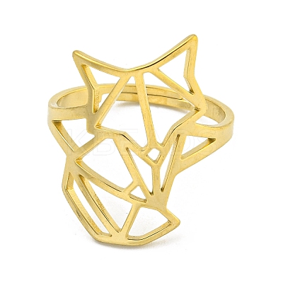 304 Stainless Steel Rings LS-RJEW-R142-01G-1
