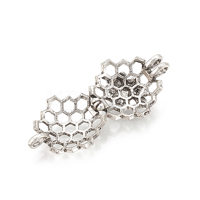 Alloy Locket Pendants X-PALLOY-S062-55AS-1