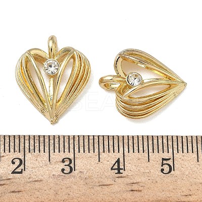 Alloy Rhinestone Pendants FIND-L026-04G-1