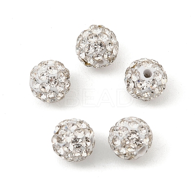 Grade A Rhinestone Pave Disco Ball Beads RB-Q100-12-1
