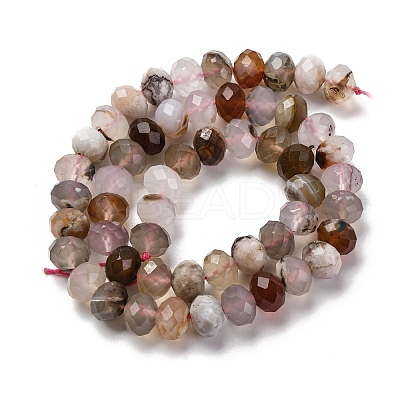 Natural Cherry Blossom Agate Beads Strands G-K380-A42-03-1