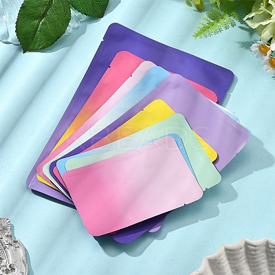 50Pcs 4 Style Two Tone Rectangle Plastic Zip Top Gift Bags OPP-FS0001-19A-3-1