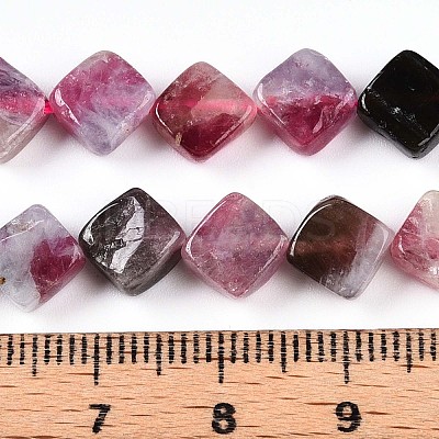 Natural Multicolor Tourmaline Beads Strands G-T140-04A-1