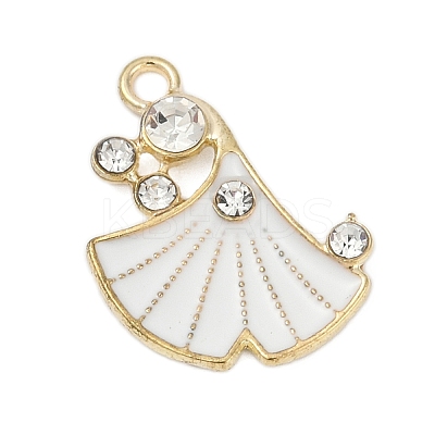 Alloy Enamel Pendants with Rhinestone FIND-Z070-07G-02-1