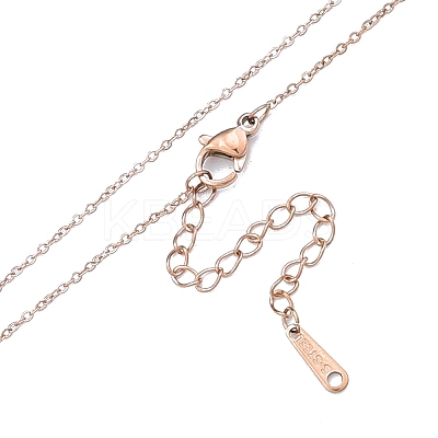 304 Stainless Steel Cable Chains Necklace for Men Women NJEW-N050-A03-R12-1