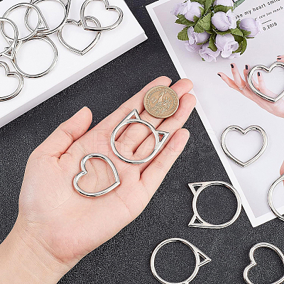 24Pcs 2 Style Alloy Linking Rings FIND-BC0003-32-1