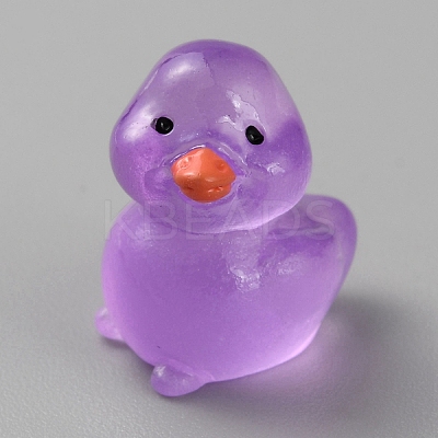 Duck Luminous Resin Display Ornaments DJEW-TAC0004-01A-04-1