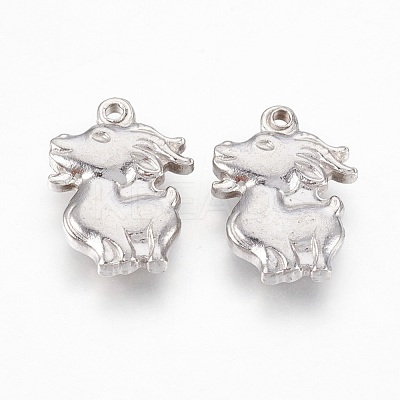Tarnish Resistant 201 Stainless Steel Pendants STAS-O118-37P-1