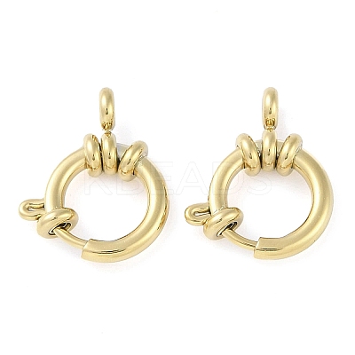 Ion Plating(IP) 304 Stainless Steel Spring Ring Clasps STAS-P366-90G-1