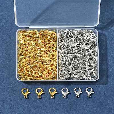 300Pcs 2 Colors Zinc Alloy Lobster Claw Clasps FIND-FS0003-33-1