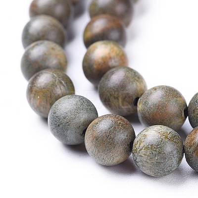 Natural Sandalwood Beads Strands X-WOOD-F008-02-B-1
