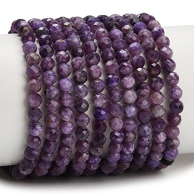 Natural Charoite Beads Strands GG-CBA77FB-B02-4mm-1