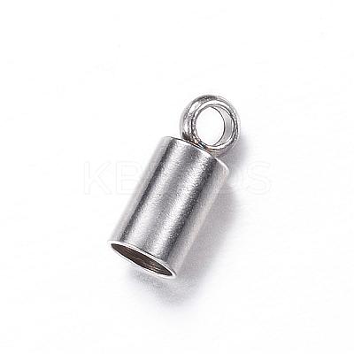 Tarnish Resistant 304 Stainless Steel Cord Ends STAS-P091-14-1