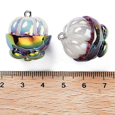 AB Color Resin Pendants RESI-C051-02G-P-1