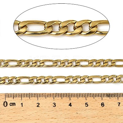 316 Surgical Stainless Steel Figaro Chains CHS-H114-09B-G-1