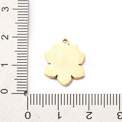Christmas 304 Stainless Steel Enamel Pendants STAS-B112-02G-11-1