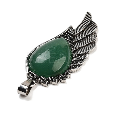 Natural Green Aventurine Big Pendants G-G112-02AS-01-1