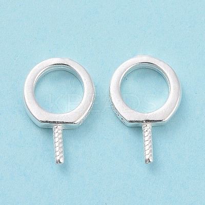 925 Sterling Silver Screw Eye Peg Bails STER-D035-42S-1