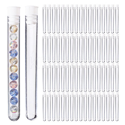 150Pcs Plastic Sewing Needle Organizers Tubes with Cap CON-CA0001-037B-1