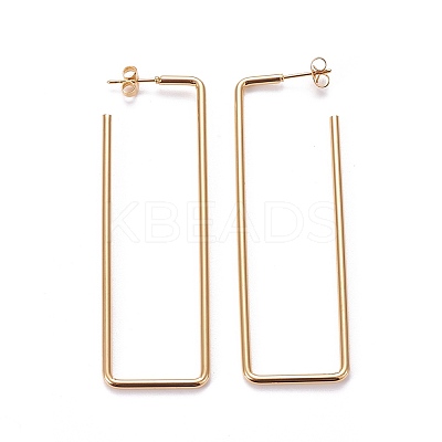 201 Stainless Steel Stud Earrings LS-EJEW-F205-06G-B-1