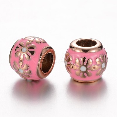 304 Stainless Steel Enamel European Beads STAS-F057-109-1
