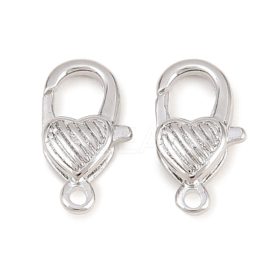 Brass Lobster Claw Clasps KK-H287-08E-P-1