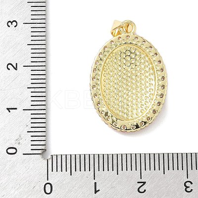 Brass Micro Pave Cubic Zirconia Enamel Pendants KK-L239-044G-1