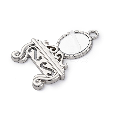 Glass Mirror Pendants FIND-Z073-03P-1