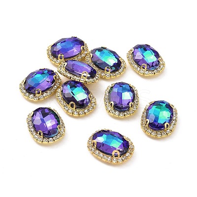Oval Sew on Rhinestone DIY-E062-05G-A03-1