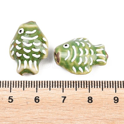 Handmade Porcelain Beads PORC-K010-08-M-1