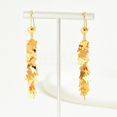 Butterfly Tassel Earrings Fashionable High-end Ear Hooks Women's Accessories XW7141-1