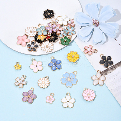 28 Styles Alloy Enamel Charms ENAM-YW0004-84-1