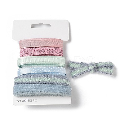18 Yards 6 Colors Polyester Ribbon SRIB-C001-B12-1