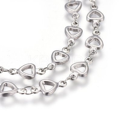 Non-Tarnish 3.28 Feet 304 Stainless Steel Link Chains X-STAS-P219-08-1