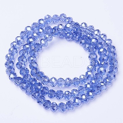 Electroplate Glass Beads Strands EGLA-A034-T3mm-A17-1
