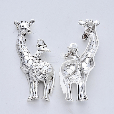 Tibetan Style Alloy Big Pendants X-TIBE-R316-019AS-RS-1