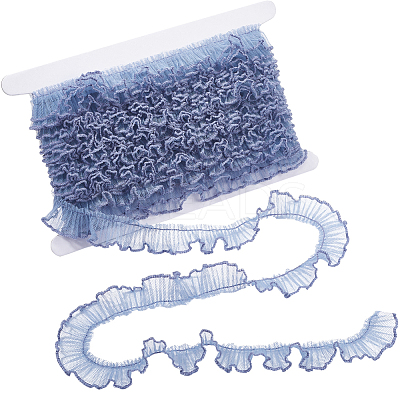 10 Yards Polyester Pleated Lace Trim OCOR-GF0003-52A-1