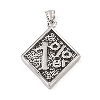 304 Stainless Steel Big Pendants STAS-S122-05AS-1
