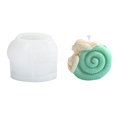 Conch Goddess Girl Candle Food Grade Silicone Statue Molds SIMO-PW0006-009-1