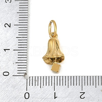 304 Stainless Steel Micro Pave Cubic Zirconia Pendants SA-CBA1D2B-01G-H-1
